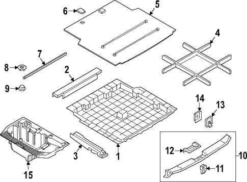 Interior Trim - Rear Body for 2013 BMW X1 #2