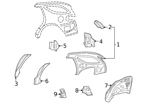 Inner Structure for 2004 Mercury Sable #0