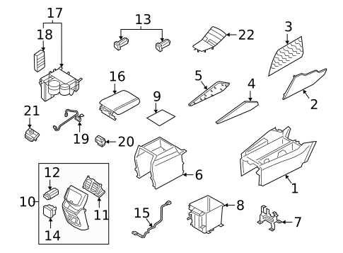 Console for 2023 Hyundai Santa Fe #0