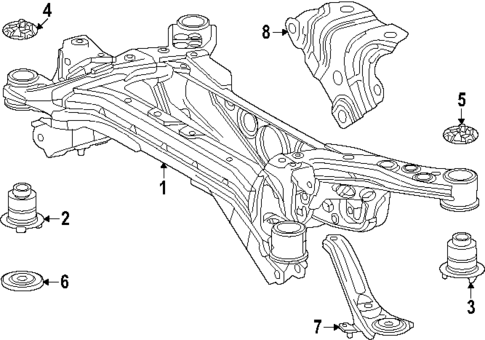Suspension Mounting for 2024 Lexus RZ450e #0