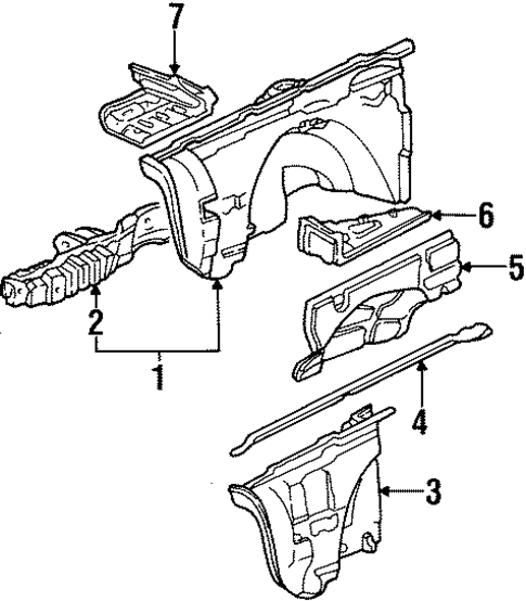 Apron for 1991 Volkswagen Cabriolet #0