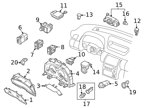 Anti-Theft Components for 2003 INFINITI G35 #0