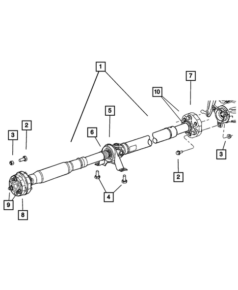 Drive Shaft for 2009 Dodge Charger #0