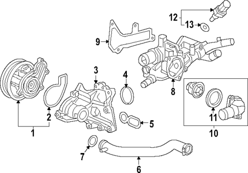 Water Pump for 2025 Honda CR-V #0