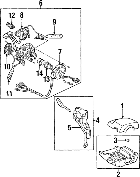 Ignition Lock for 1996 Mazda Protege #0