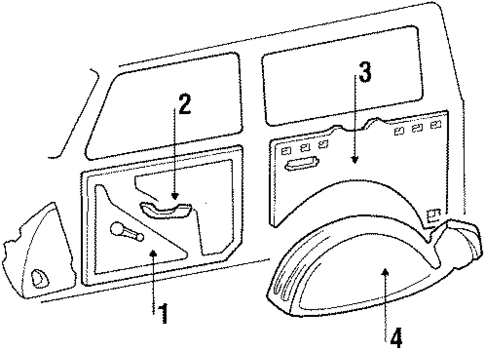 Interior Trim for 1988 Suzuki Samurai #0