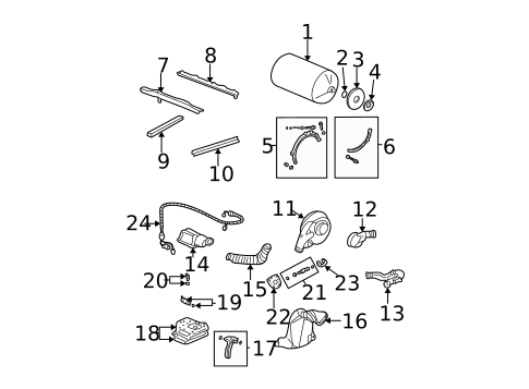 Fuel System Components for 2005 Honda Civic #1