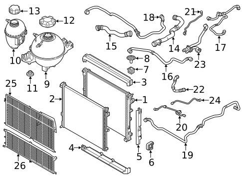 Radiator & Components for 2019 BMW X3 #0