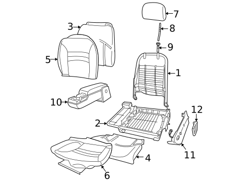 Front Seat Components for 2005 Buick Century #0