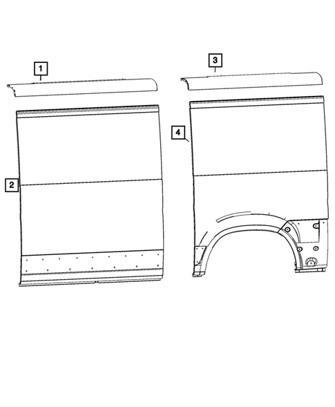 Aperture Panel, Pillar Supports and Cab Back for 2021 Ram ProMaster 1500 #15
