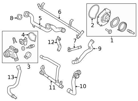 Water Pump for 2016 Volvo V60 #0