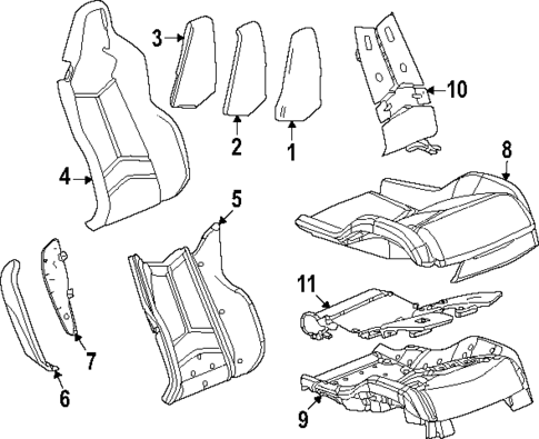 Heated Seats for 2022 Chevrolet Corvette #1