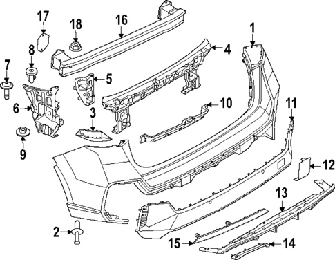 Bumper & Components - Rear for 2025 BMW X1 #1