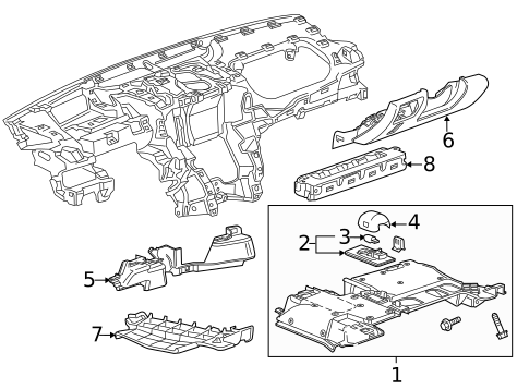 Instrument Panel Components for 2015 Cadillac ATS #2