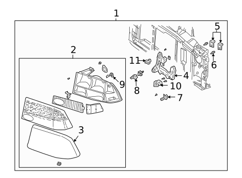 Bulbs - Chassis for 2001 GMC Jimmy #0