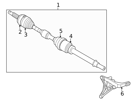 Drive Axles for 2023 Nissan Rogue #1