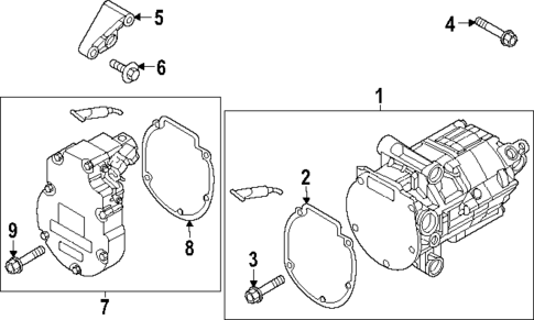Condenser, Compressor & Lines for 2023 Kia Niro EV #1