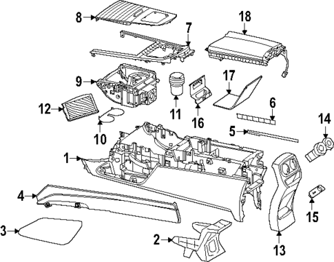 Center Console for 2025 Mercedes-Benz G63 AMG #0