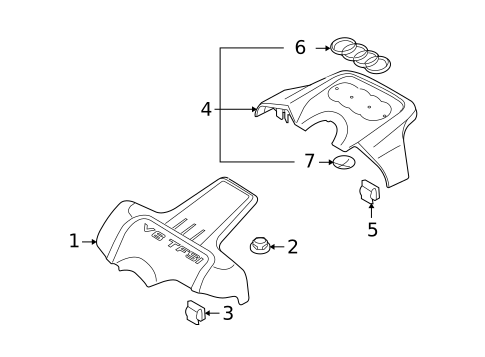 Hardware, Fasteners & Fittings for 2011 Audi A6 Quattro #0