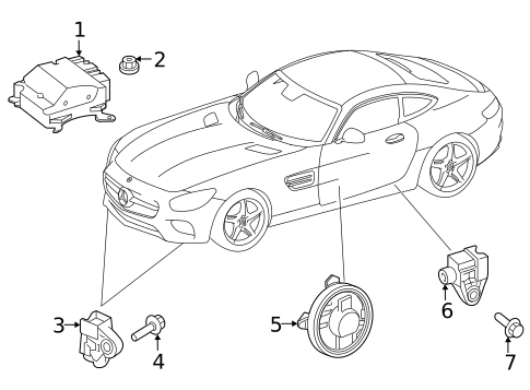 Air Bag Components for 2021 Mercedes-Benz AMG® GT C #1