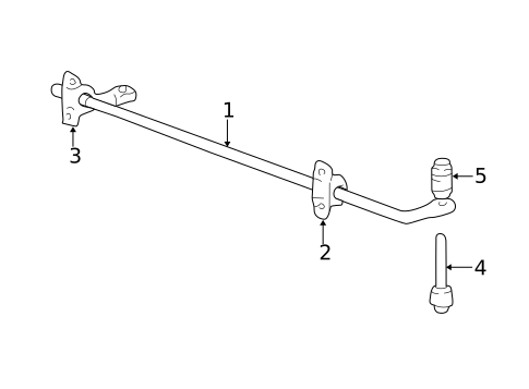 Stabilizer Bar & Components for 2004 Ford Focus #1
