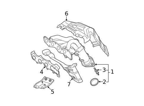 Exhaust Manifold for 2006 Mazda 6 #2