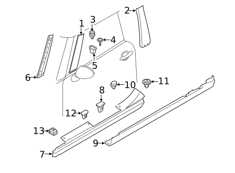 Exterior Trim - Pillars for 2020 Mini Cooper #1