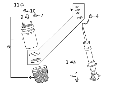 Struts & Components for 2023 Cadillac Escalade #3