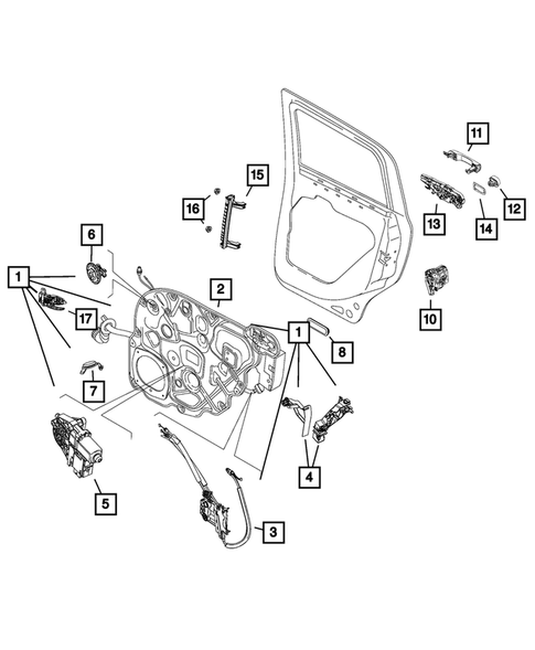 Rear Door for 2016 Jeep Renegade #0