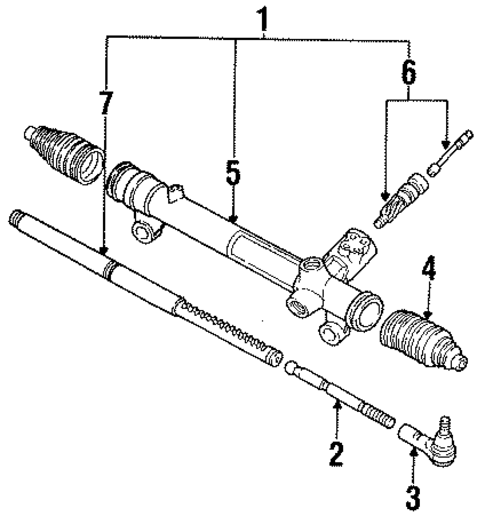 Steering Gear & Linkage for 1995 Mercury Cougar #1