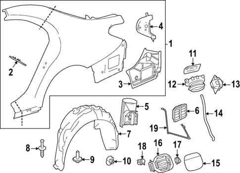 Quarter Panel & Components for 2024 Mercedes-Benz S63 AMG E Performance #0