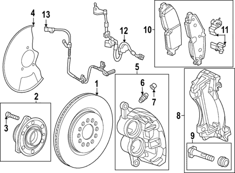 Front Brakes for 2025 Cadillac LYRIQ #1