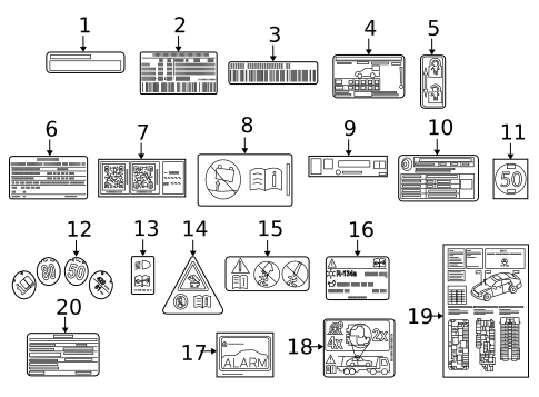 Labels for 2021 Mercedes-Benz E 53 AMG® #0