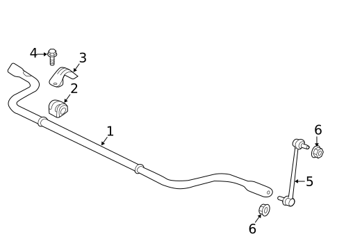 Stabilizer Bar & Components for 2020 Jaguar F-Type #1