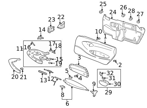 Interior Trim - Door for 2005 Porsche 911 #5