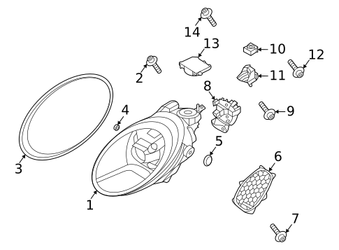 Headlamp Components for 2023 Porsche 911 #0