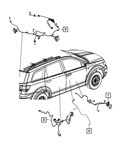 Wiring-Body and Accessories for 2016 Dodge Journey #2