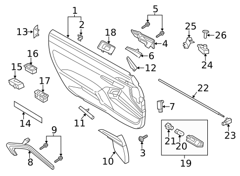 Door for 2017 Porsche Cayenne #1