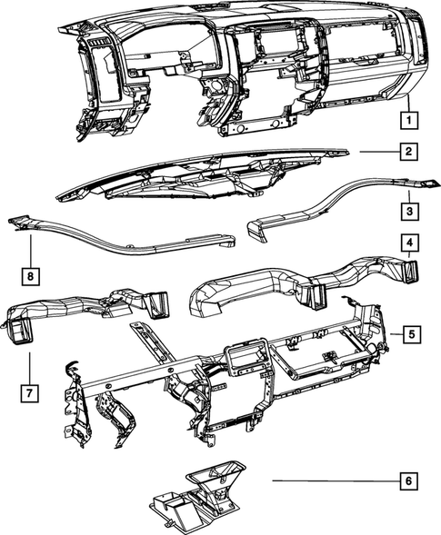 Instrument Panel for 2014 Ram 2500 #2