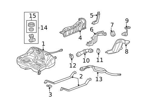 Fuel System Components for 2005 Acura RSX #0