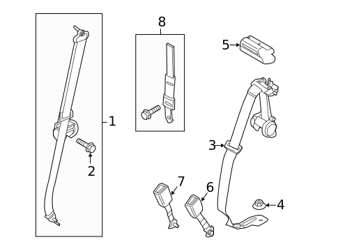 Seat Belt for 2018 Ford F-150 #3