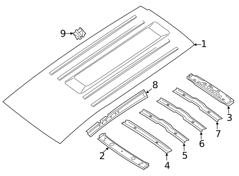 Roof & Components for 2007 Nissan Armada #1