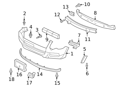 Bumper & Components - Front for 2010 Ford Explorer Sport Trac #0
