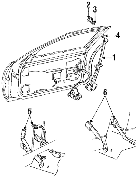 Seat Belt for 1996 Buick Regal #0