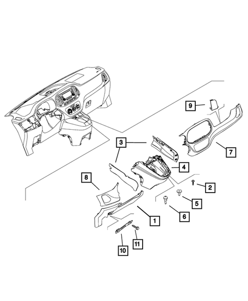 Instrument Panel for 2022 Ram ProMaster City #0