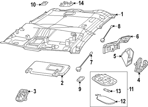 Interior Trim - Cab for 2025 Ram 1500 #1