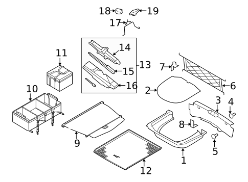 Rear Floor & Rails for 2018 Lincoln MKT #1