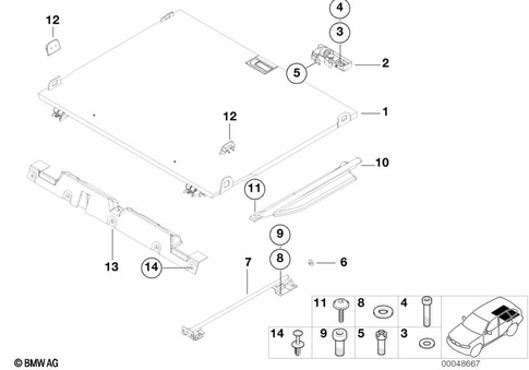 Luggage Compartment for 2005 BMW X5 3.0i #2