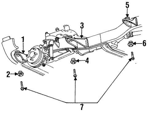 Frame & Components for 1998 Dodge Ram 1500 #2