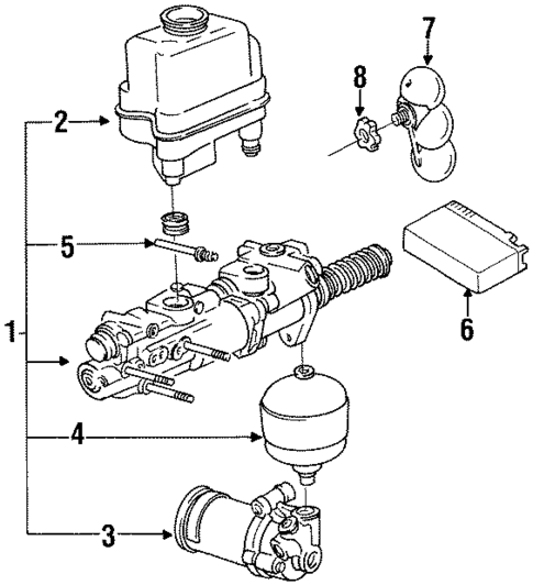 Anti-Lock Brakes for 1991 Volkswagen Passat #0